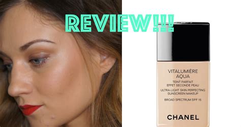 chanel vitalumiere aqua foundation reviews.